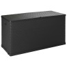 Boîte de stockage de jardin Anthracite 120x56x63 cm PP Rotin 