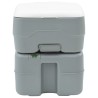 Toilettes de Camping corps gris+couvercle blanc 