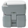 Toilettes de Camping corps gris+couvercle blanc 