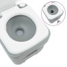Toilettes de Camping corps gris+couvercle blanc 