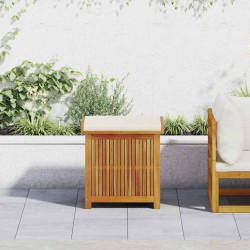Boîte à coussins d'extérieur 60x50x61 cm bois massif d'acacia 