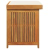 Boîte à coussins d'extérieur 60x50x61 cm bois massif d'acacia 