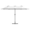 Parasol de jardin Couleur sable 380 x 196 x 235 cm 