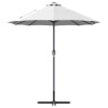 Parasol de jardin Couleur sable 380 x 196 x 235 cm 