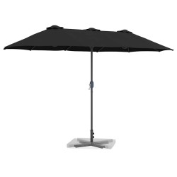 Parasol de jardin Noir 380 x 196 x 235 cm 