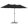 Parasol de jardin Noir 380 x 196 x 235 cm 