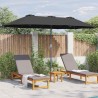 Parasol de jardin Noir 380 x 196 x 235 cm 