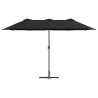 Parasol de jardin Noir 380 x 196 x 235 cm 
