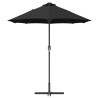 Parasol de jardin Noir 380 x 196 x 235 cm 