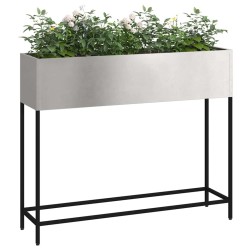 Jardinier surélevé 100x26x82 cm en Acier Inoxydable 
