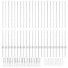 Poteaux de clôture 44 pcs Argent 50 x 1.2 m Acier galvanisé 