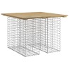 Banc de jardin design gabion 100x102x72 cm bois de pin imprégné 