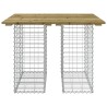 Banc de jardin design gabion 100x102x72 cm bois de pin imprégné 