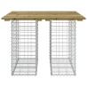 Banc de jardin design gabion 100x102x72 cm bois de pin imprégné 