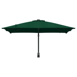 Parasol de jardin Vert 248.5 x 247.5 x 160 cm tissu 