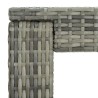 Table de bar de jardin Gris 60,5x60,5x110,5 cm Résine tressée 