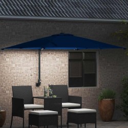 Parasol de jardin Azur 248.5 x 247.5 x 160 cm tissu 