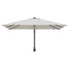 Parasol de jardin Couleur sable 248.5 x 247.5 x 160 cm tissu 