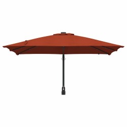 Parasol de jardin Couleur terre cuite 248.5 x 247.5 x 160 cm 