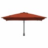 Parasol de jardin Couleur terre cuite 248.5 x 247.5 x 160 cm 