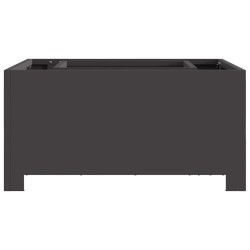 Foyer Carré Noir 60x60x30 cm Acier 