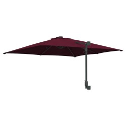 Parasol de jardin Rouge bordeaux 248.5 x 247.5 x 160 cm tissu 