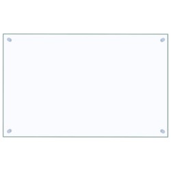 Dosserets de cuisine 2 pcs transparent 80x50 cm verre trempé 