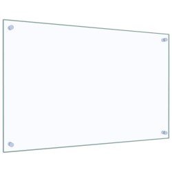 Dosserets de cuisine 2 pcs transparent 80x50 cm verre trempé 