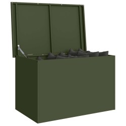 Boîte de Rangement Extérieure Vert olive 80 x 50.5 x 50 cm 