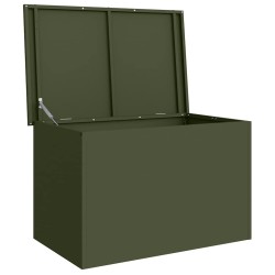Boîte de Rangement Extérieure Vert olive 80 x 50.5 x 50 cm 