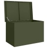 Boîte de Rangement Extérieure Vert olive 80 x 50.5 x 50 cm 
