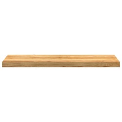 Marches d'escalier 2 pcs marron clair 90x30x2 cm chêne massif 