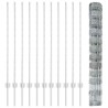 Panneaux de Clôture 22 pcs U-Channel 120 cm Acier Galvanisé 