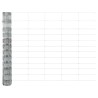 Panneaux de Clôture 22 pcs U-Channel 120 cm Acier Galvanisé 