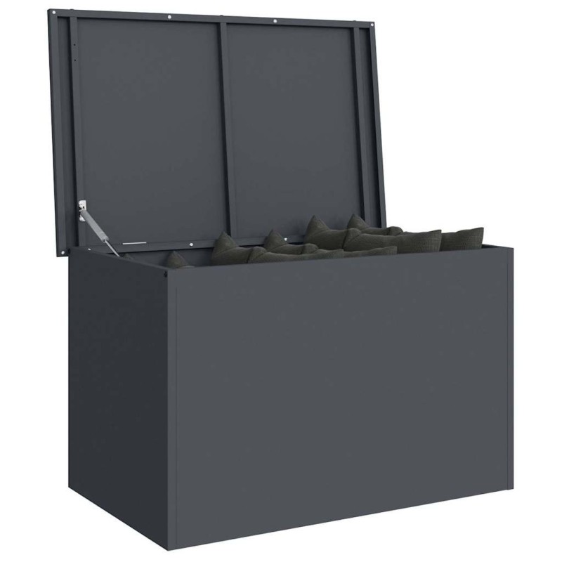 Boîte de Rangement Extérieure Anthracite 80 x 50.5 x 50 cm 