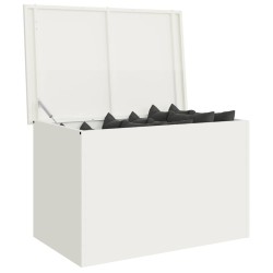 Boîte de Rangement Extérieure Blanc 80 x 50.5 x 50 cm 