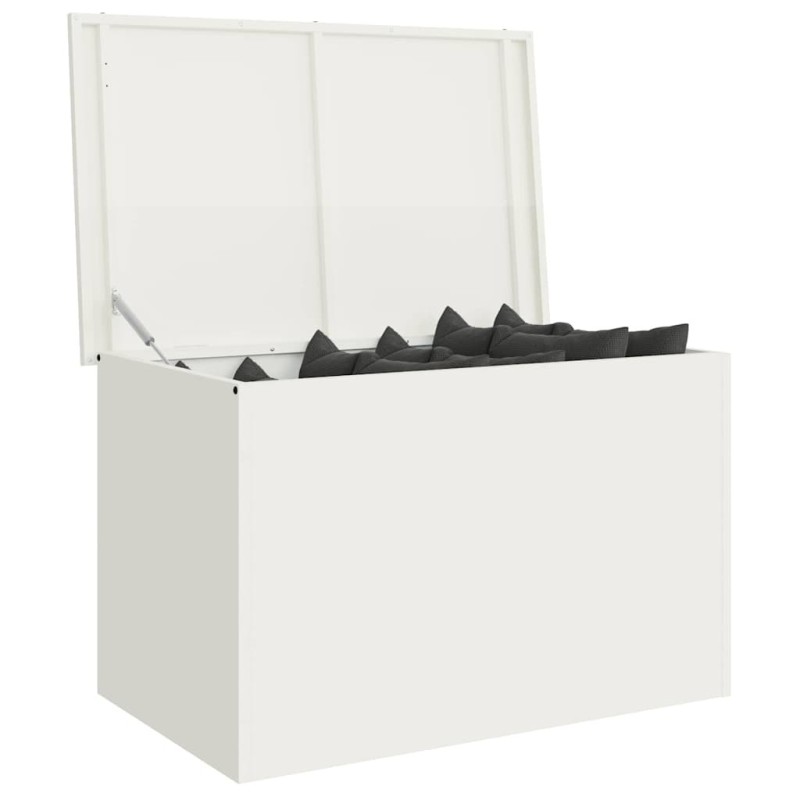 Boîte de Rangement Extérieure Blanc 80 x 50.5 x 50 cm 