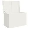 Boîte de Rangement Extérieure Blanc 80 x 50.5 x 50 cm 