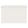 Boîte de Rangement Extérieure Blanc 80 x 50.5 x 50 cm 