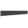Paravent 6 panneaux Tissu 800 x 160 cm Anthracite 