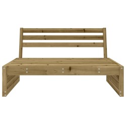 Canapé central de jardin 120x80 cm bois de pin imprégné 