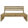 Canapé central de jardin 120x80 cm bois de pin imprégné 