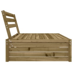 Canapé central de jardin 120x80 cm bois de pin imprégné 