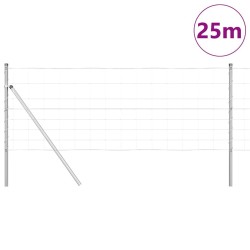 Clôture de champ 0,8 x 25 m en acier galvanisé 