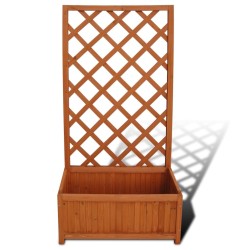 Jardinière en treillis 70 x 30 x 135 cm 