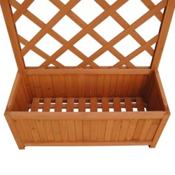 Jardinière en treillis 70 x 30 x 135 cm 