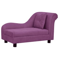 Canapé pour chien avec oreiller Bordeaux 83x44x44 cm Peluche 