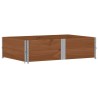 Jardinière marron 150x100 cm bois massif de pin 