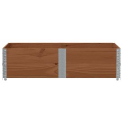 Jardinière marron 150x100 cm bois massif de pin 