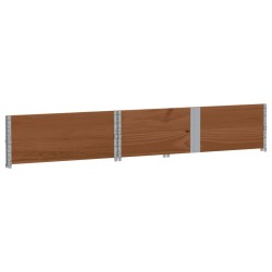 Jardinière marron 150x100 cm bois massif de pin 